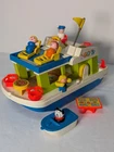 Vintage Fisher Price Little People Happy House Boat w/ People #965