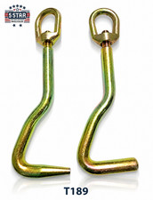 Mo Clamp Style Round Pointy Nose Metal Hook Pair L Shape Hook Auto Body Frame