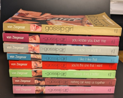 Lot of 8 Cecily Von Ziegesar Gossip Girl Series Paperback Novels - 1-2, 4-9
