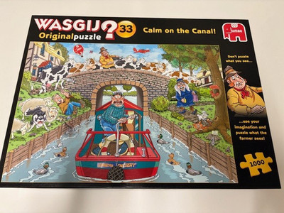Jumbo Puzzle Wasgij Original 33 - Ruhe am Kanal! -  1000 Teile