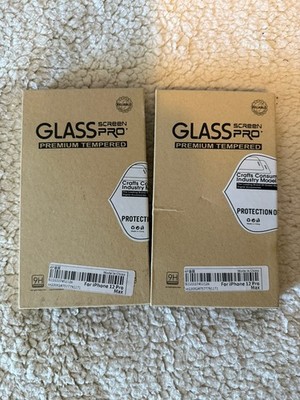 Premium Tempered Screen Protector for iPhone 12 Pro Max. 2 boxes
