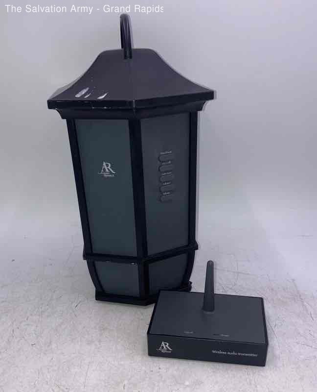 Acoustic Research Black Portable Speaker System With Bag Of Cords & Transmitter