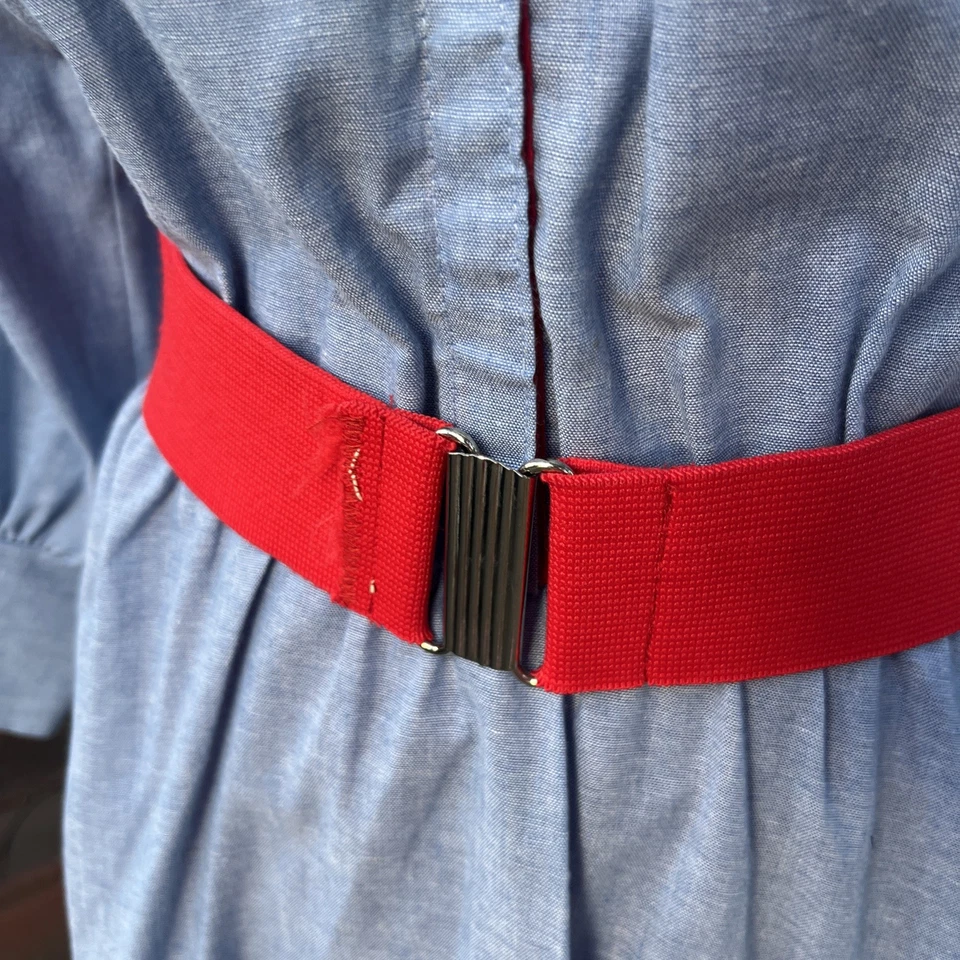 Artículos de vestir vintage años 80 secretaria de California geek estilo occidental con cinturón Foto 4 de 4