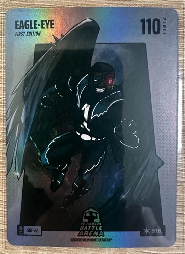 EAGLE-EYE (JALEN HURTS) 2024 BO JACKSON BATTLE ARENA SILVER STEEL FOIL #SBF-22