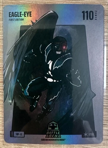 EAGLE-EYE (JALEN HURTS) 2024 BO JACKSON BATTLE ARENA SILVER STEEL FOIL #SBF-22