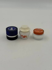 🔥 Vintage Avon Milk Glass Jars Lot 3 Vanity Cream Containers