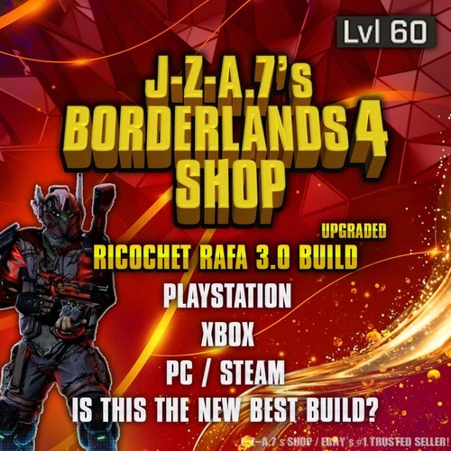 Borderlands 4✨ RICOCHET RAFA 3.0 BUILD LEVEL 60 PEARLESCENT BL4✅PC-PS-XBOX✨MOXSY