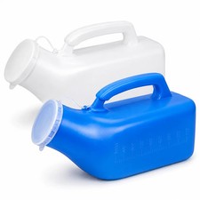1200ml Portable Male Urinal Bottle with Handle Leak Resistant Reusable Travel