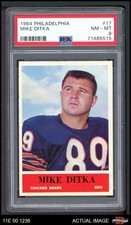 1964 Philadelphia #17 Mike Ditka   Bears HOF Pittsburgh PSA 8 - NM/MT