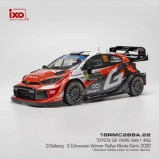 TOYOTA YARIS GR RALLY1 TOYOTA GAZOO Racing No.99 RALLY MONTECARLO 2026 1/18 IXO