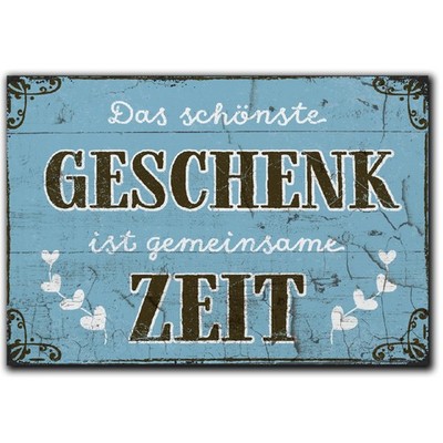 LANOLU Fotomagnet Gemeinsame Zeit Geschenkidee - 8x5,5cm