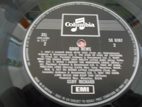 Cliff Richard - "Good News" - COLUMBIA LP - Picture 3 of 4