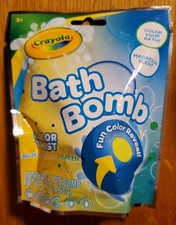 Crayola Color Twist Bath Bomb Magnolia Scent Blue-Yellow-Green Color Your Bath