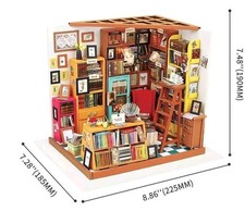 New Robotime Rolife Sam's Study DIY Miniature House Kit DG102