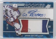 2014-15 SPx Rookies Spectrum Blue 34/50 Anthony Duclair #144 Auto i9x