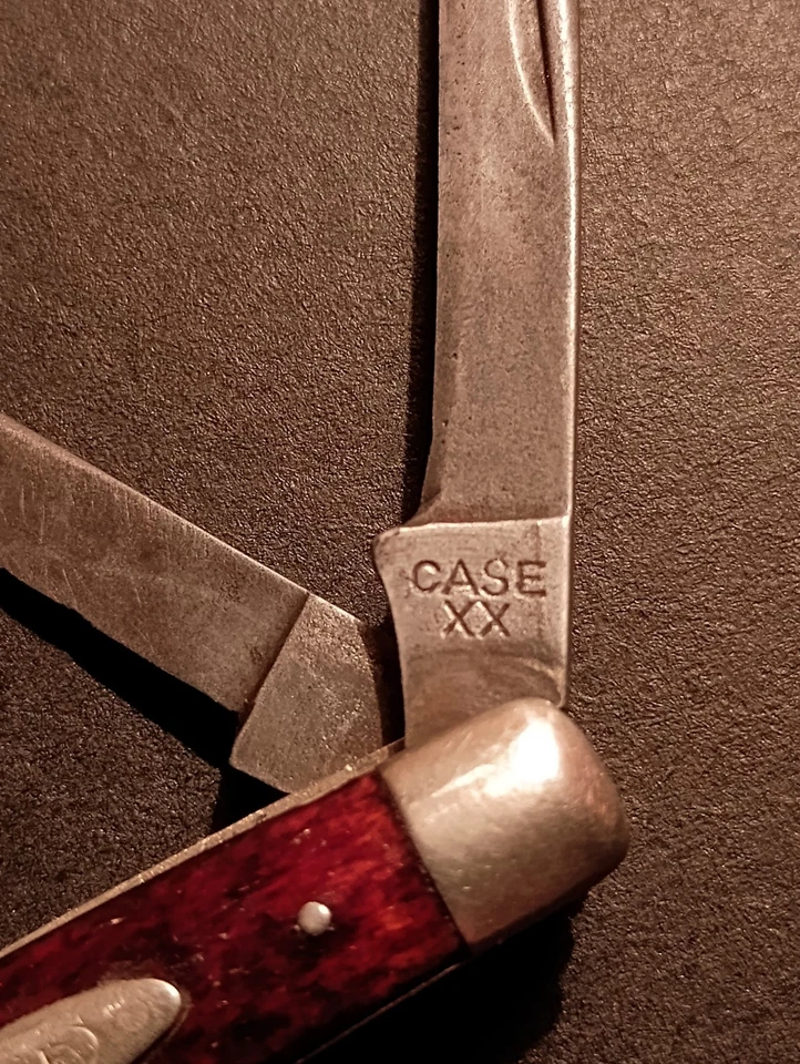 CASE XX 1940-1964 Junior Jack Knife Redbone No Dots #6244 - Image 4 of 4