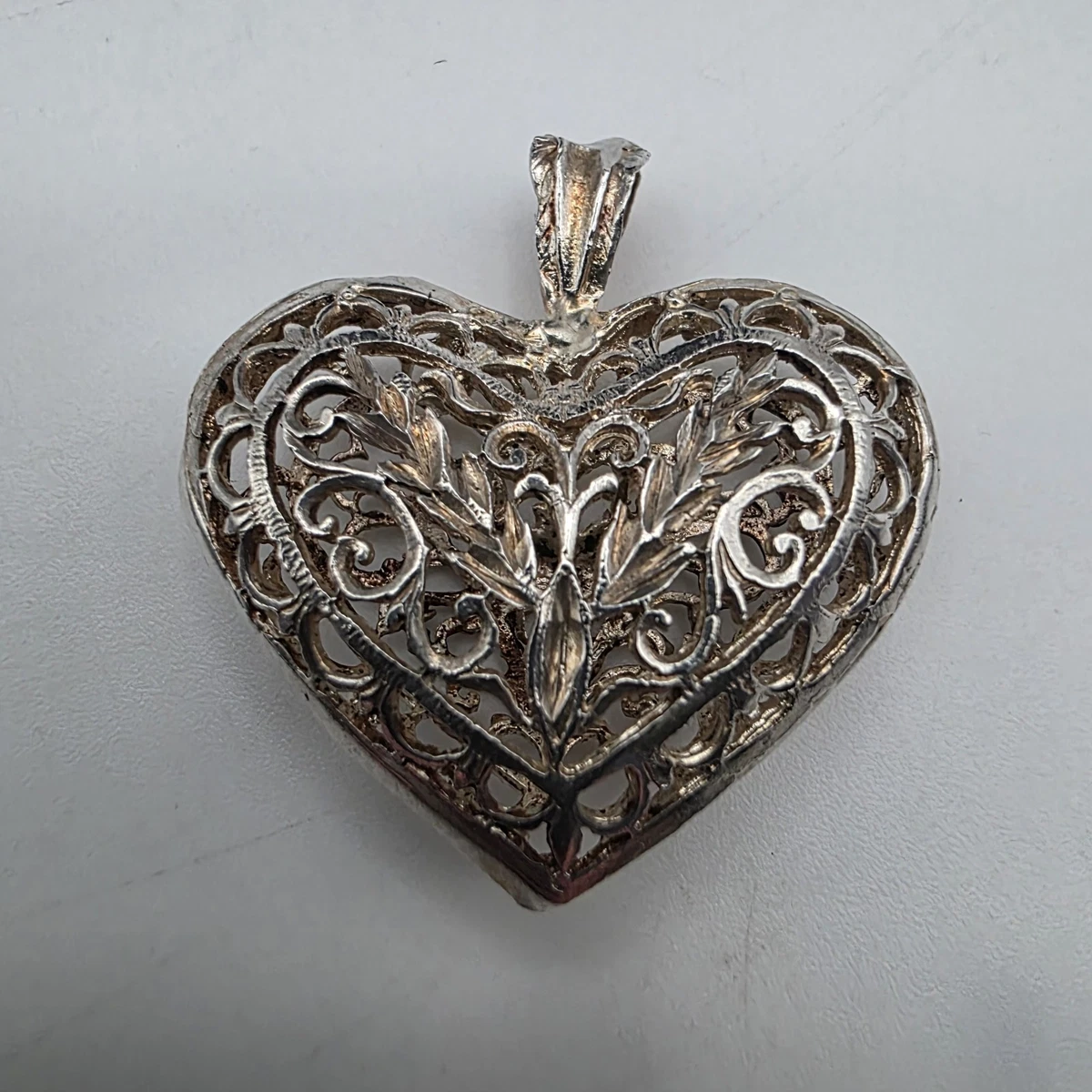 puffy heart pendant products for sale | eBay