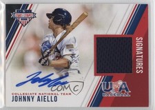 2018 USA Baseball Stars & Stripes and Material Signatures Johnny Aiello Auto 4g8