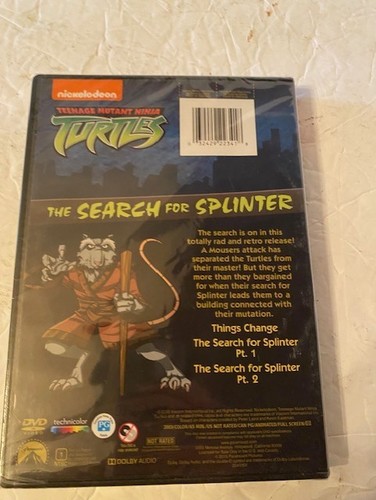 Teenage Mutant Ninja Turtles: Search for Splinter (DVD, 2003) NEW Sealed - Foto 2 di 3