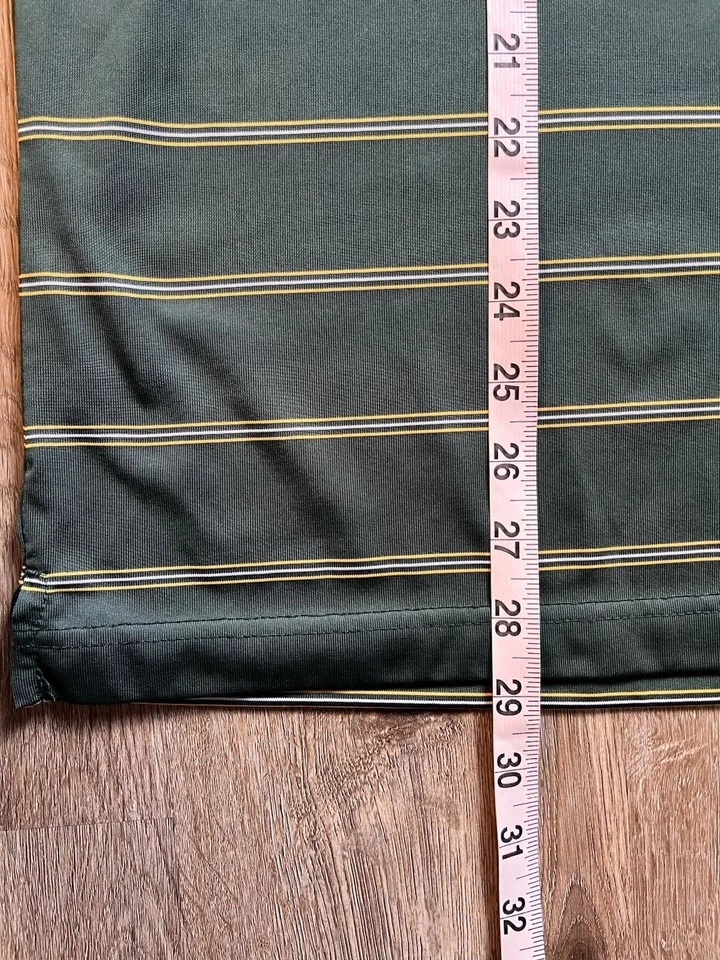 Camisa Polo Deportiva de Golf Antigua University Of Oregon Ducks Rayas Verdes Talla XXL Foto 3 de 4