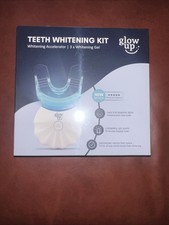 Glow Up Teeth Whitening Kit with UV Light Refillable See Descript