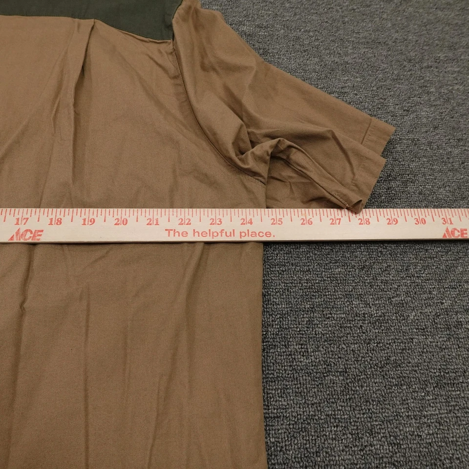Browning Shirt Mens Extra Large Brown Green Short Sleeve Button Front Hunting - Image 4 of 4