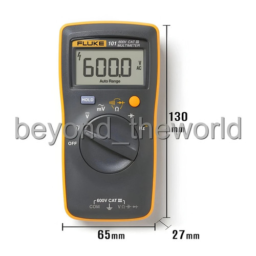 FLUKE 101 Basic Digital Multimeter Pocket Portable Meter AC DC Volt Tester