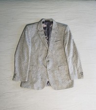 JoS. A. BANK RESERVE Men's Wool/Cashmere Speckled 2-Button Blazer 44L Gray