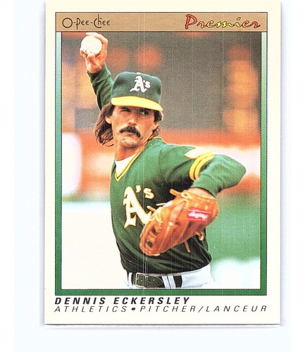 Dennis Eckersley #38 1991 O Pee Chee Premier card