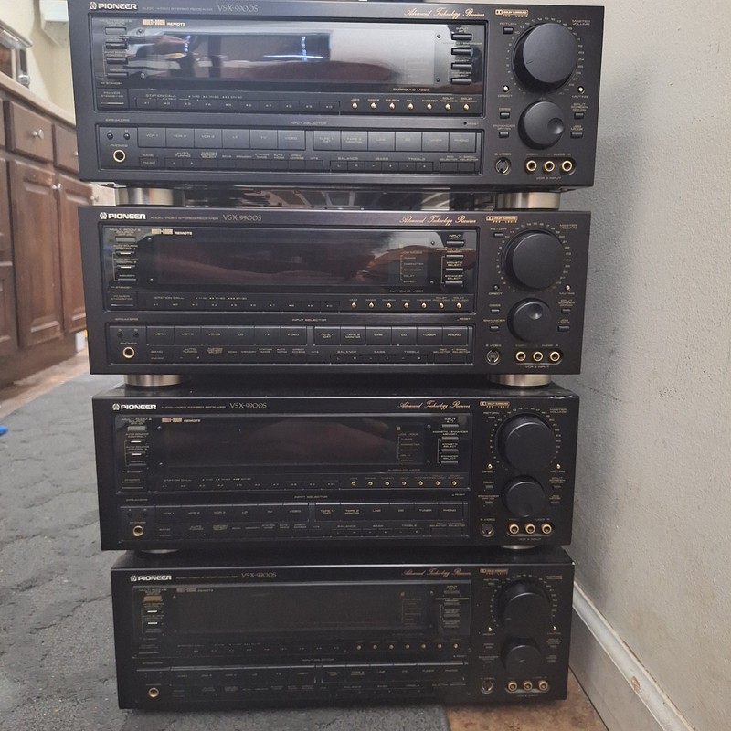 4 Pioneer VSX-9900S a/v Stereo Receivers 125 WPC READ DESCRIPTION BEFORE BUYING 