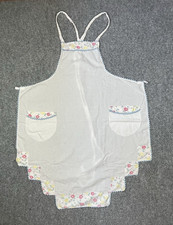 Vintage Handmade Apron Cotton Flour Sack Full Coverage Cottagecore Patchwork