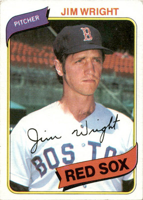 1980 Topps Jim Wright #524 Boston Red Sox