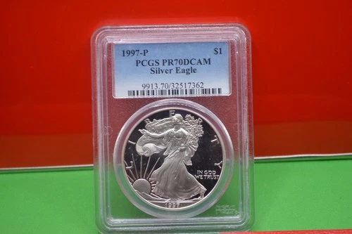 1997 P PCGS PF 70 DCAM AMERICAN SILVER EAGLE