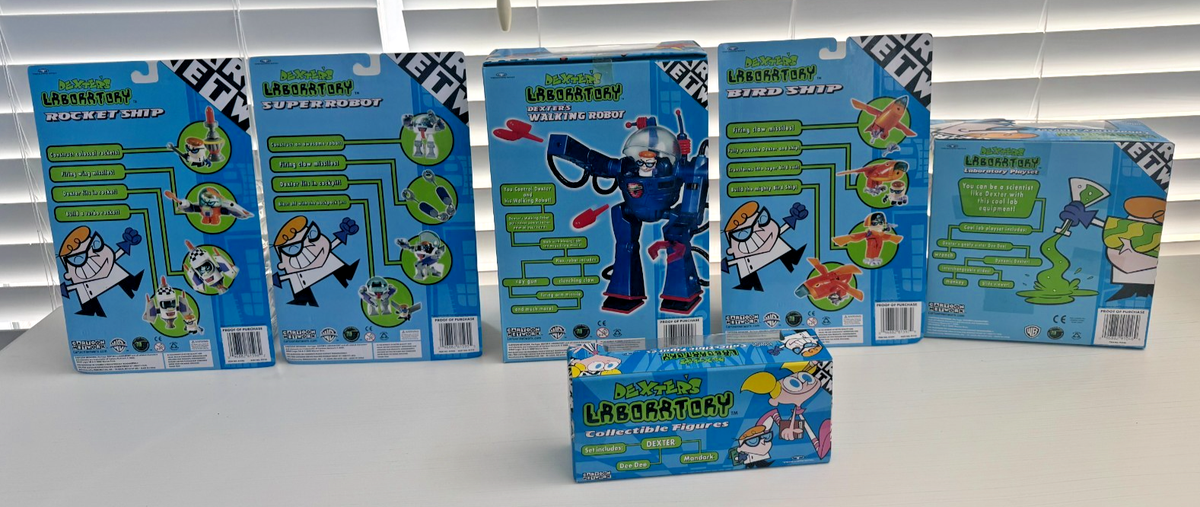 Ult. Cartoon Network Dexter's Laboratory Walking Robot Playset