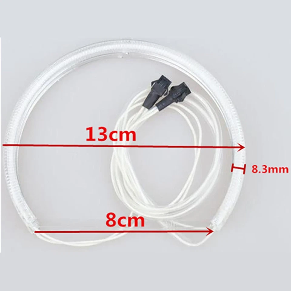 1 Set White Led CCFL Angel Eyes Halo Rings Lights Lamp For BMW E36 E38 E39 E46 G - Image 4 of 4