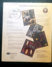 Creative Memories 8 1/2 X 11 Black Scrapbook Pages 15 Sheets/30 Pages Read