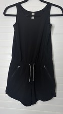 Athleta Girl Size L/12 Black All In Sleeveless Romper