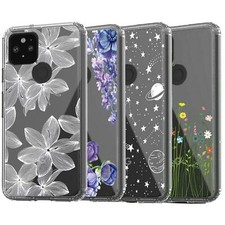 Google Pixel 8 8 Pro 7 7 Pro 7A Pixel 6 6 Pro Shockproof Clear Case with Design