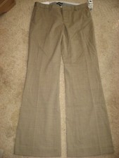 Womens NWT Tan GAP Lined Stretch Wool Blend Dress Pants 6