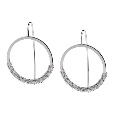 Ernstes Design Ohrringe Hänger E528 Edelstahl mattiert