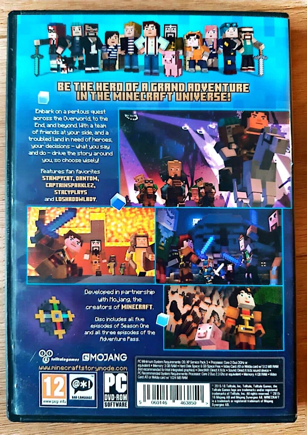 Jogo Minecraft Story Mode The Complete Adventure é na Dino Games