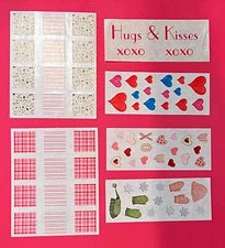 Creative Memories Sticker Lot Heart Winter Scrapbook Cards 6 Sheet Free Shipping