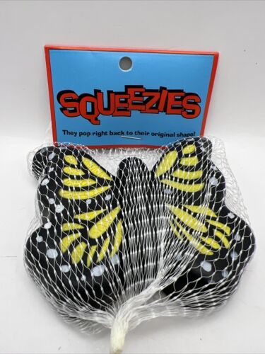 Vintage Squeezies Monarch Schmetterling Figur - ALPI International Squish Toy, NEU!