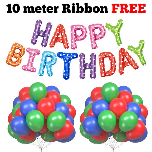 16'' Happy Birthday Foil Balloons Bunting Banners Letters Self Inflating PartyUK - Picture 15 of 121