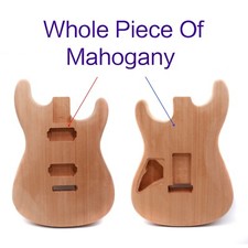 Electric Guitar Body/Bodies Whole Piece mahogany Replacement Unfinished