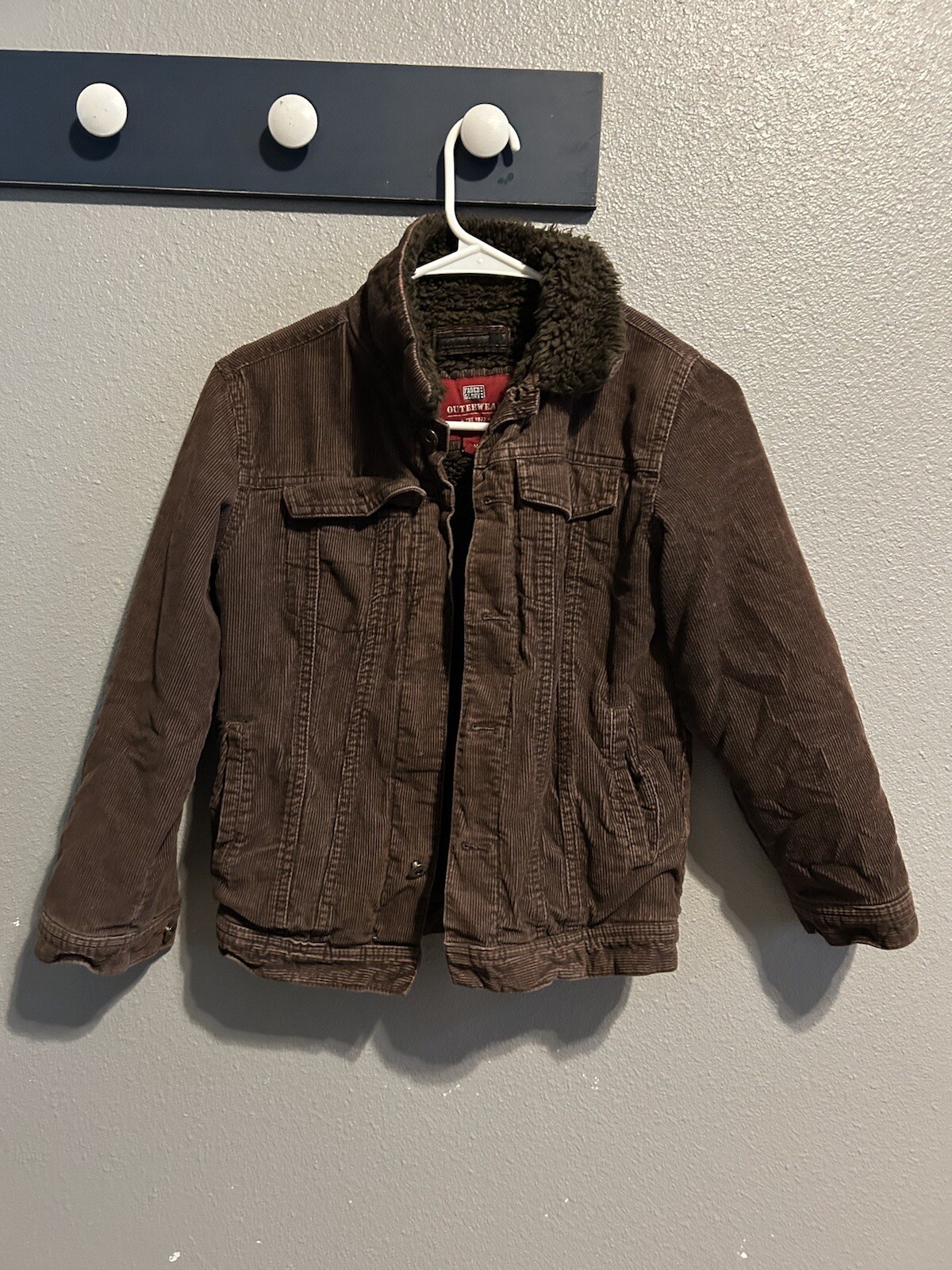 Faded Glory Womens Size Medium 8/10 Brown Warm Jacket! Measurments! Asis! Great!