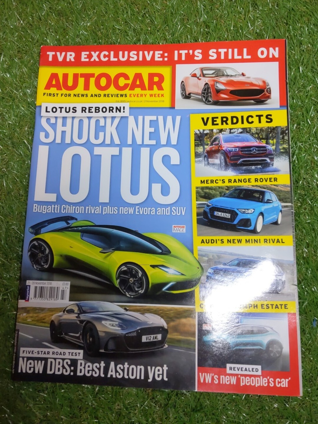 THE AUTOCAR MAGAZINE 21 Nov 2018 Issue 6333 Volume 298 No 8 Car Magazine