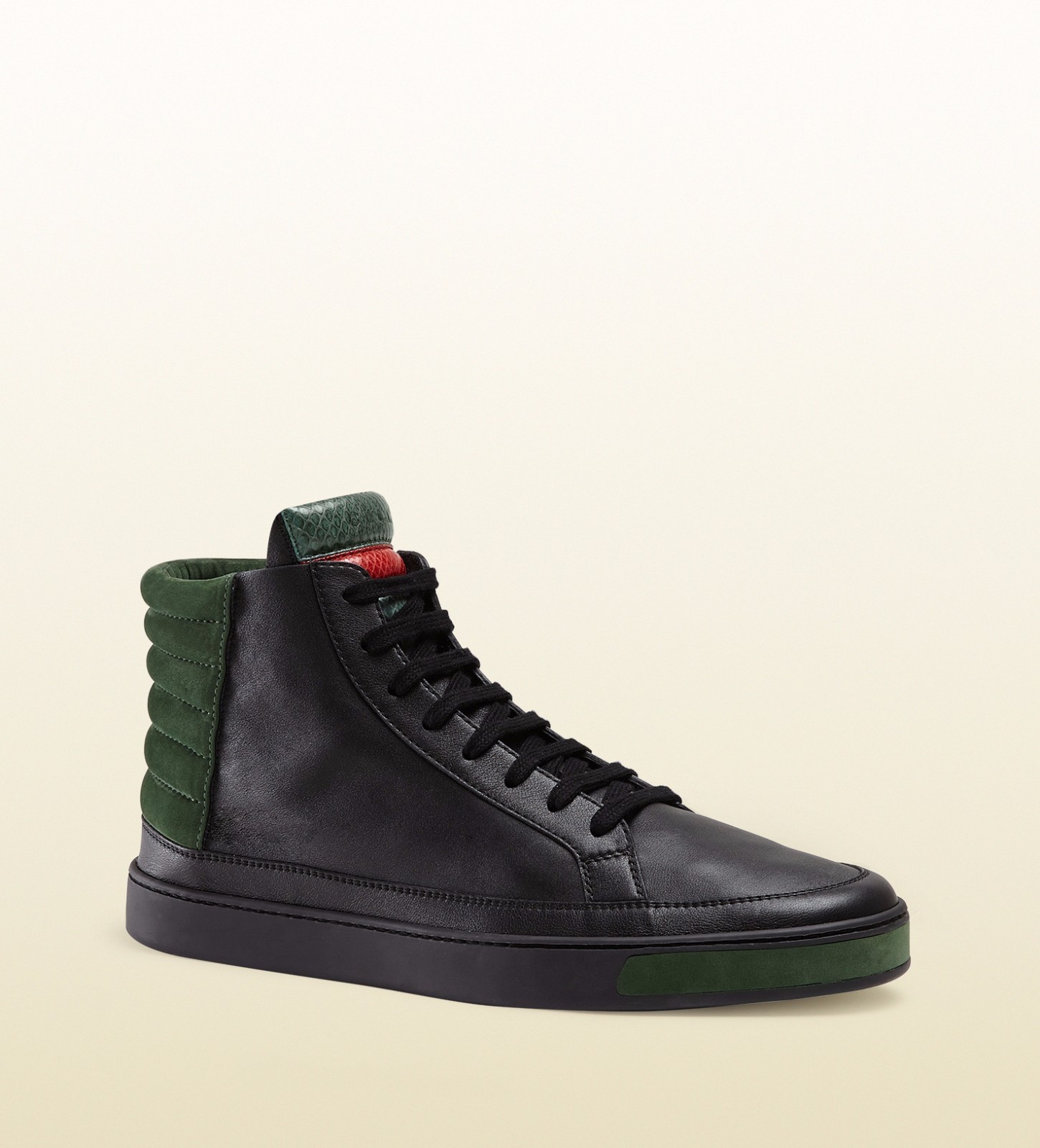 gucci leather high top sneakers