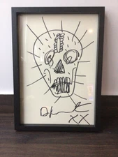 Damien hirst drawing Au marker handmade by the artist