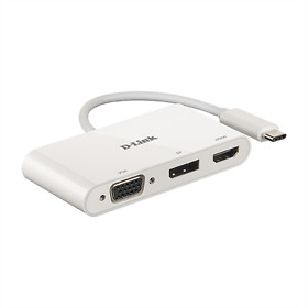 D-Link DUB-V310 Medienkonverter USB-C to HDMI/VGA/DisplayPort 4K (2. Wahl)